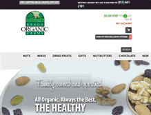 Tablet Screenshot of buyorganicnuts.com